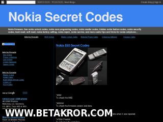 Nokia maxfiy kodlari